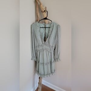 Long sleeve printed dress